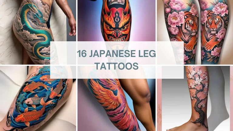 Japanese Leg Tattoos