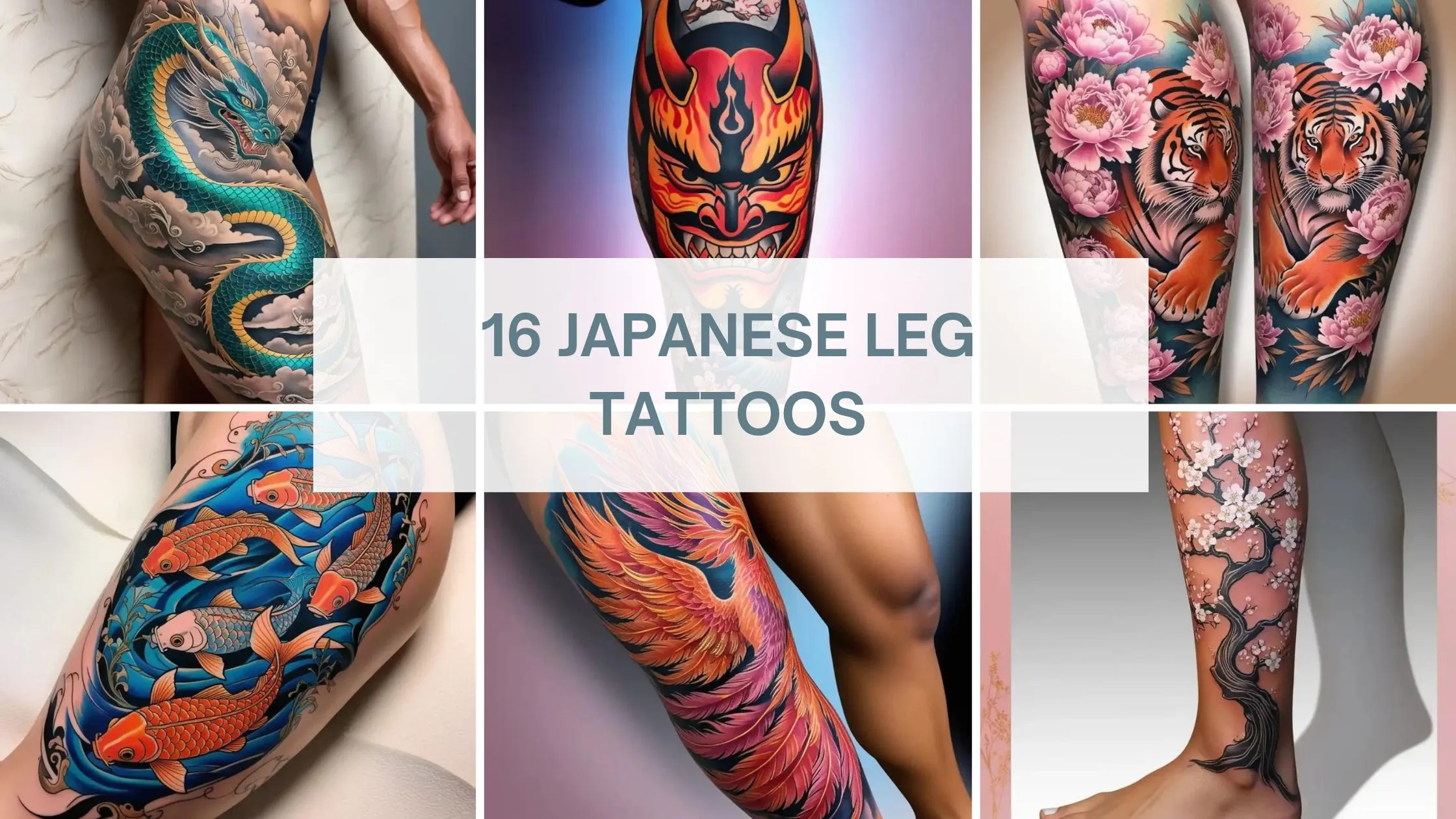 Japanese Leg Tattoos